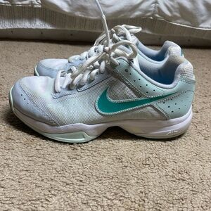 Nike Air Cage Court 549891 101 Mint Green White Gray Sneakers Shoes Womens 7